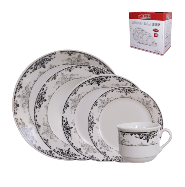 APARELHO DE JANTAR LILIANA 20PÇS  HAUSKRAFT
