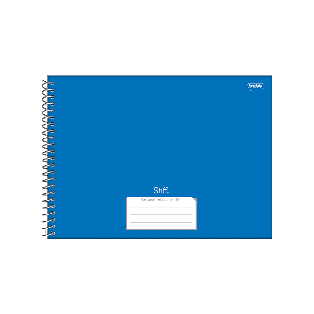 Caderno Espiral Meia Pauta Capa Dura 80 Folhas Stiff