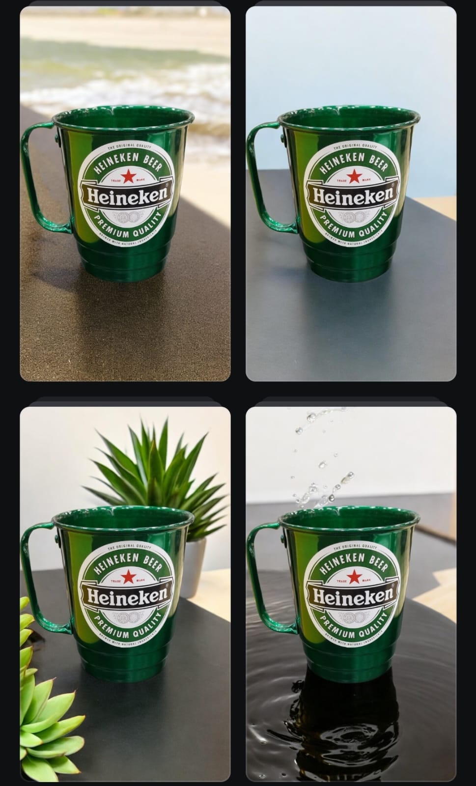 CANECA DE CHOPP SIMPLES 500 ML Vidro heineken