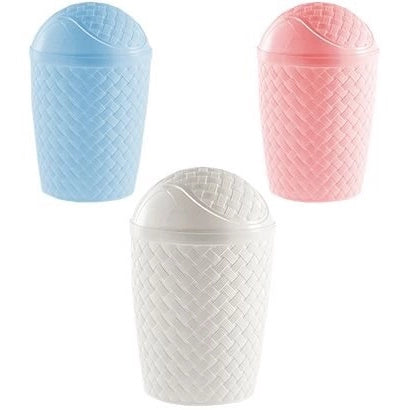 LIXEIRA RATTAN 4,2 LTS BASCULANTE BRANCO