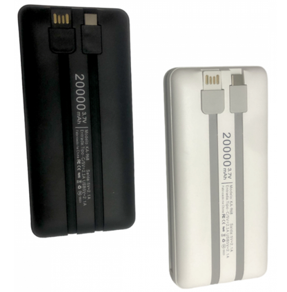 Carregador Portátil Powerbank 4 em 1 / 20000mAh Kapbom KA-968