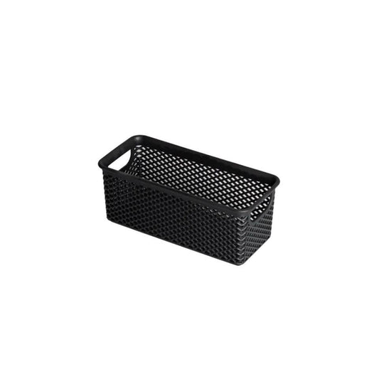 CESTO ORGANIZADOR PRETO 20X9X8 CM LINEA