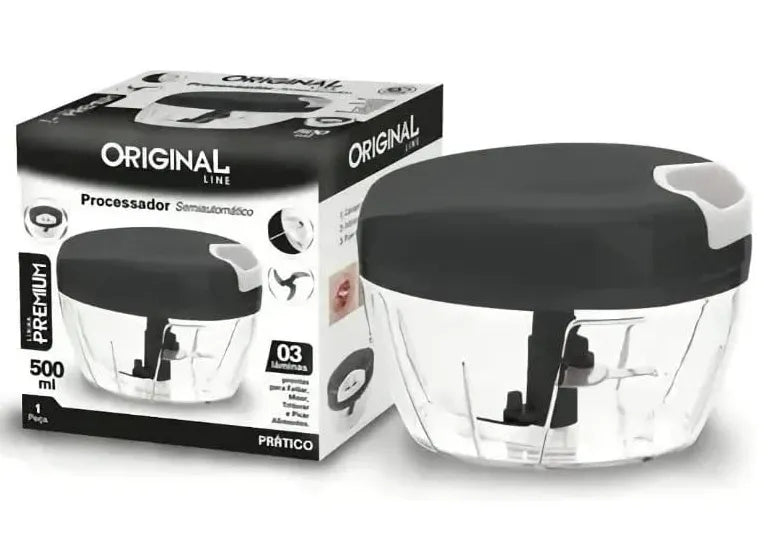 PROCESSADOR DE ALIMENTOS 500 ML PRETO COOK