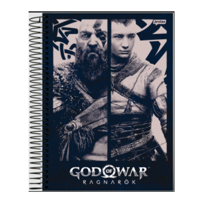 CADERNO ESPIRAL UNIVERSITÁRIO 10M GOD OF WAR