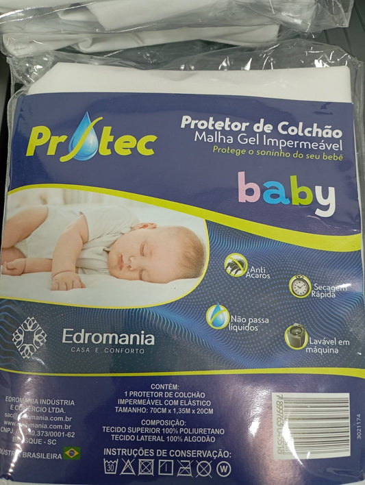 PROTETOR DE COLCHÃO BERÇO IMPERMEAVEL PROTEC