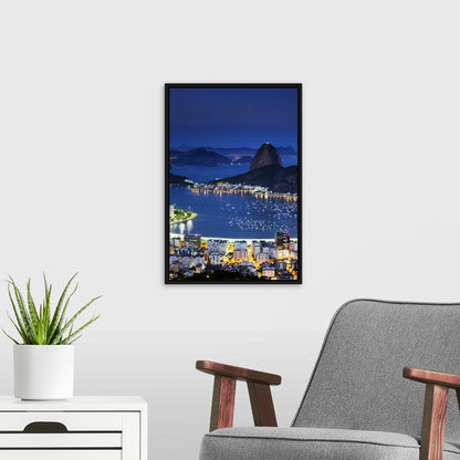 Quadro Decorativo Emoldurado 62x92 - Pão de Açúcar