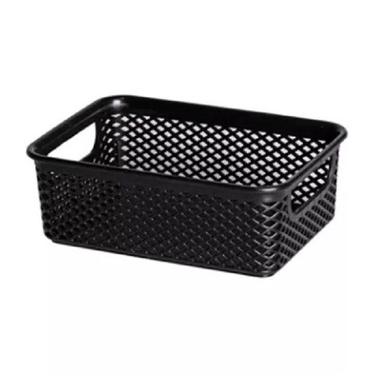 CESTO ORGANIZADOR PRETO 17X12X6 CM LINEA