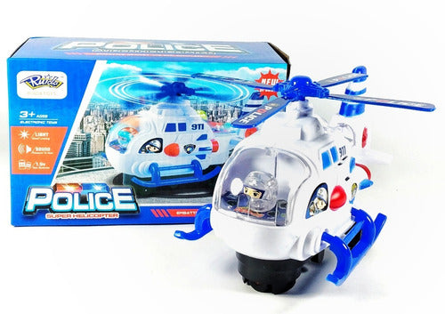 HELICOPTERO POLICIAL BATE E VOLTA