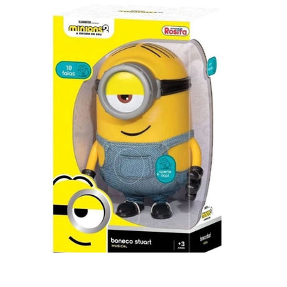 Minions Boneco Stuart Fala 10 Frases Brinquedo Meu Malvado