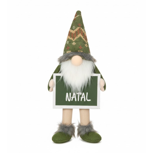 PENDENTE QUADRO BONECO NATALINO XADREZ