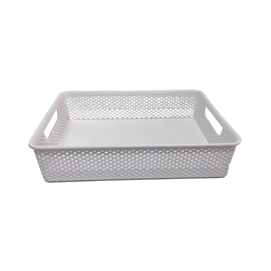 CESTO ORGANIZADOR BRANCO 30X21X7 CM LINEA