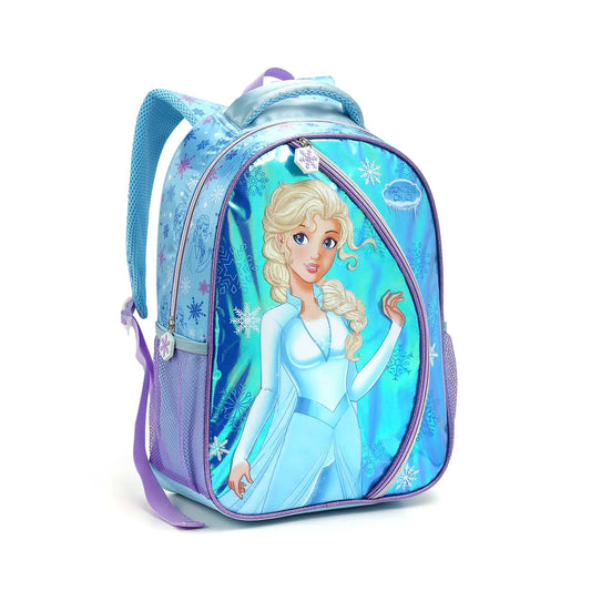 MOCHILA PRINCESS ON ICE 16" METALIZADA