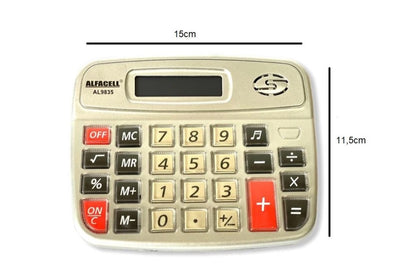 Calculadora Eletrônica De Mesa Digital 8 Dígitos AL9835 Alfacell