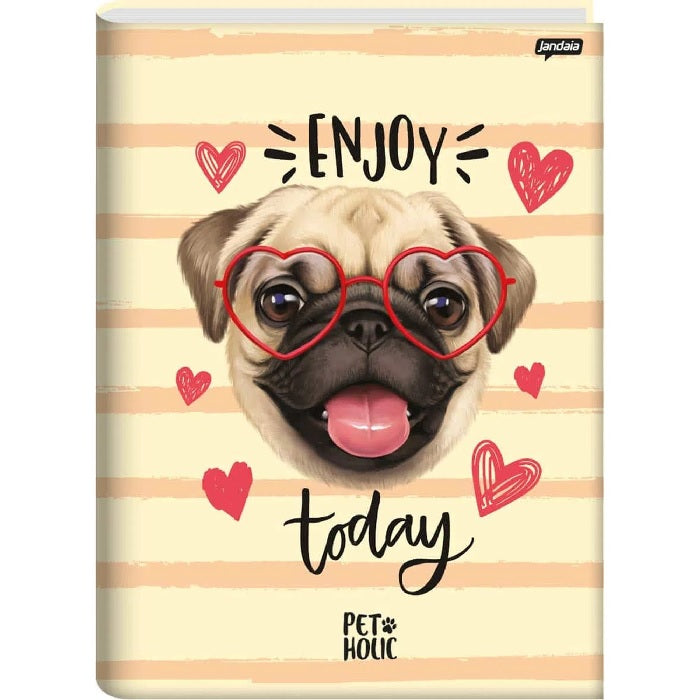 CADERNO BROCHURA 80 FLS PET HOLIC