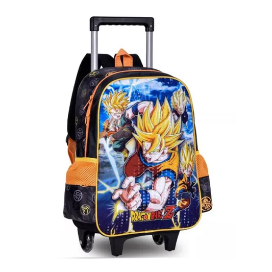 Mochila Dragon BALL Z Escolar Infantil com Rodinhas Clio STYLE
