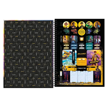 CADERNO FREE FIRE 1 MATERIA