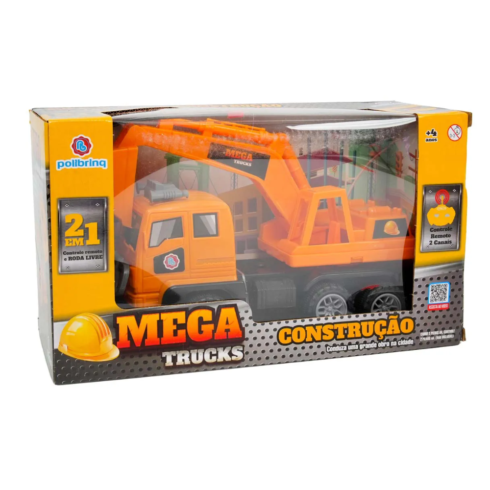 CARRINHO DE CONTROLE REMOTO - MEGA TRUCKS CONSTRUCAO