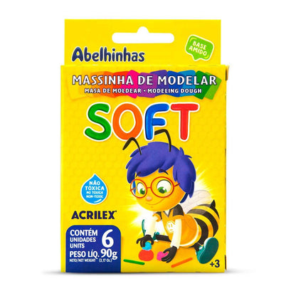 MASSINHA SOFT CONJ.C/6CORES