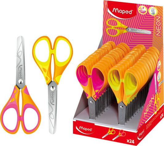 TESOURA 13 CM ESSENTIALS SOFT NEON CORES SORTIDAS