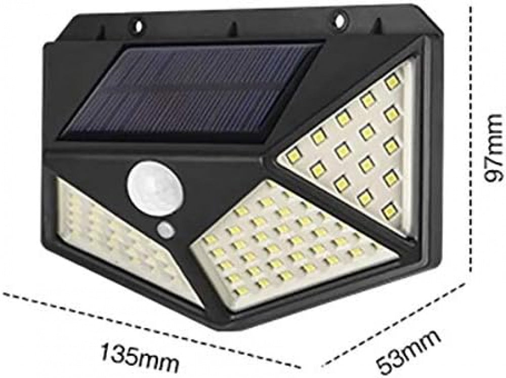 Luminária Energia Solar Parede 100 Leds - ALFACELL