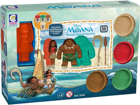 BRINQUEDO DISNEY MOANA E MAUI DE MASSINHA