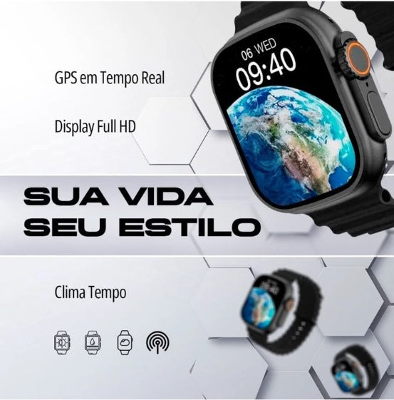Smartwatch Series 10 Ultra W69 + Plus Nfc Super Amoled 2GB