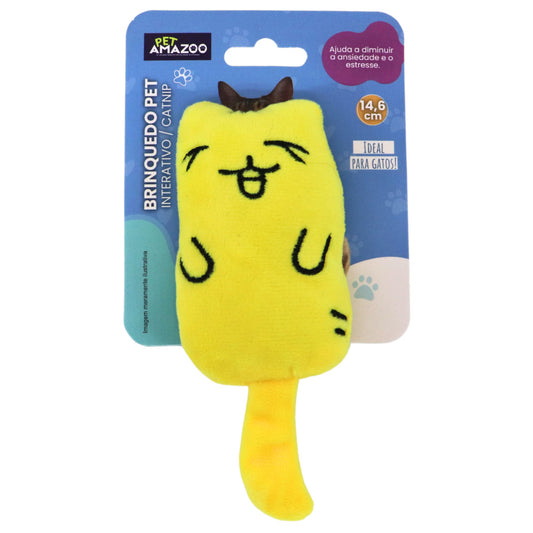 BRINQUEDO INTERATIVO CATNIP CATS PELUCIA PARA GATOS SORTIDO 14.6CM