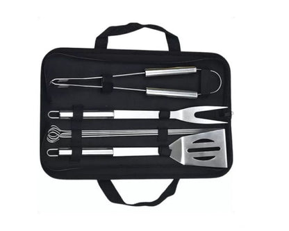 KIT PARA CHURRASCO 7 PEÇAS COM BOLSA KE HOME