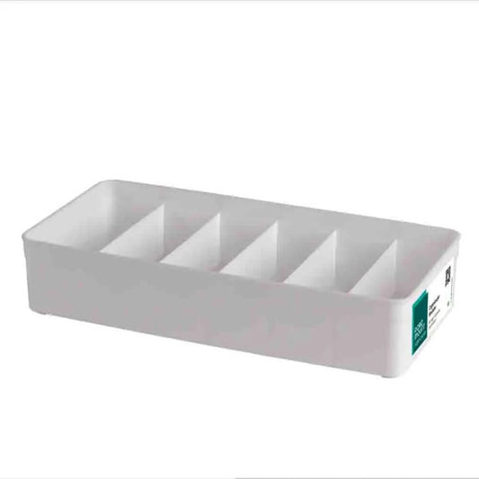 ORGANIZADOR PP MODULAR C/ DIVISORIAS BRANCO 35,5 X 10,5 X 7,5 CM
