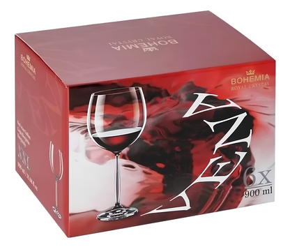 Taça de Cristal Vinho Tinto 900ml - BOHEMIA ROYAL CRISTAL