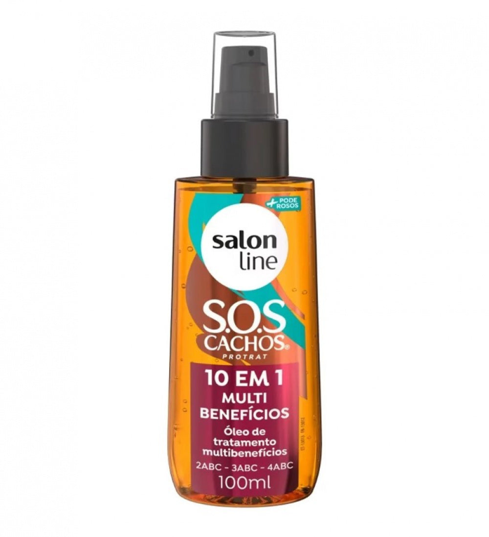 Óleo Salon Line SOS Cachos 10 em 1 Multibenefícios 100ml