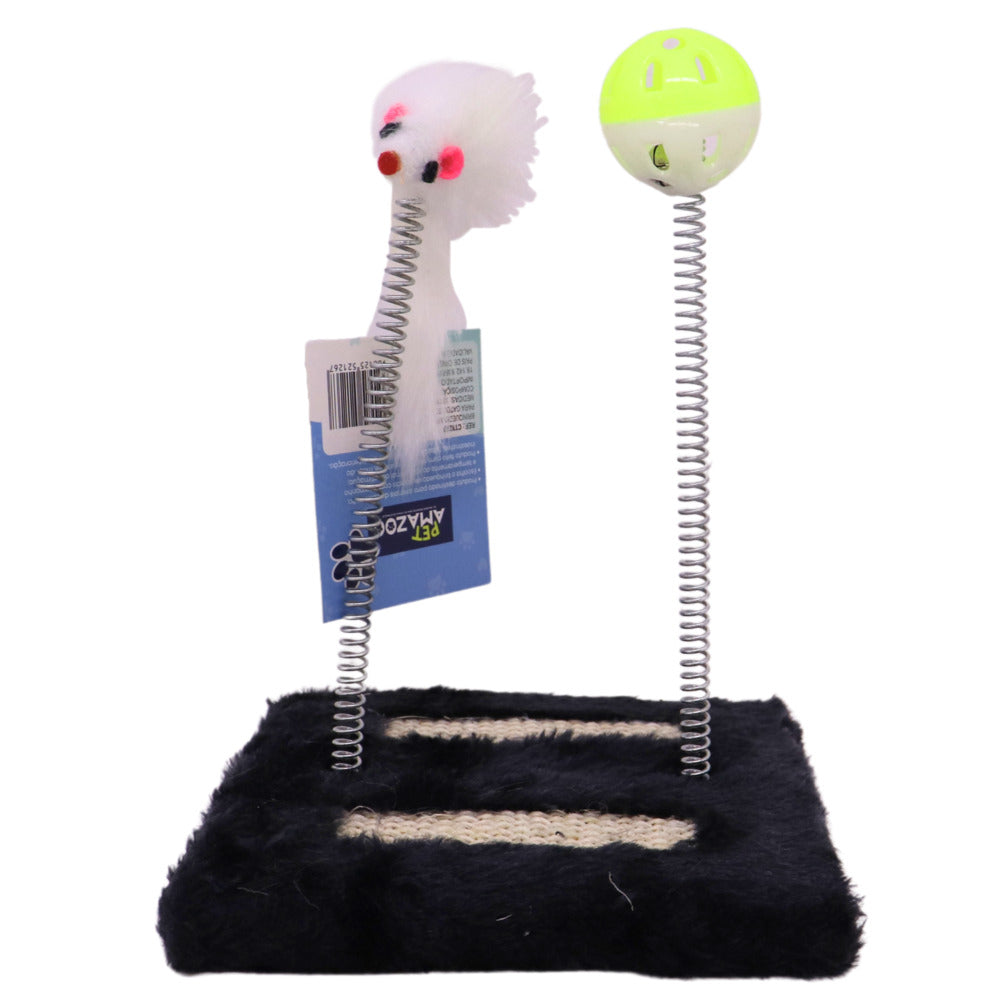 BRINQUEDO PET ARRANHADOR PARA GATOS SORTIDO 15*15*18CM