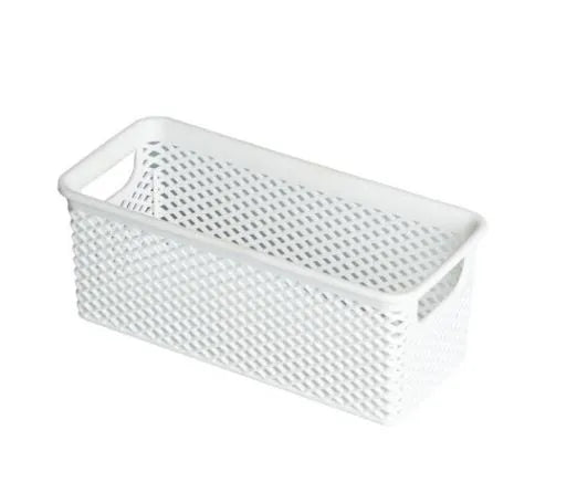 CESTO ORGANIZADOR BRANCO 20X9X8 CM LINEA