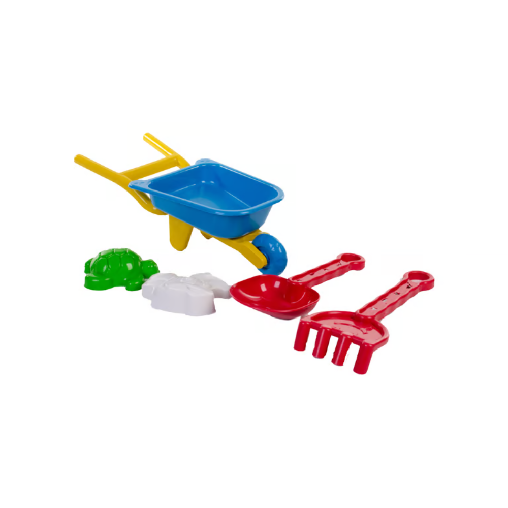 Carriola com pá e rastel baby + 2 formas