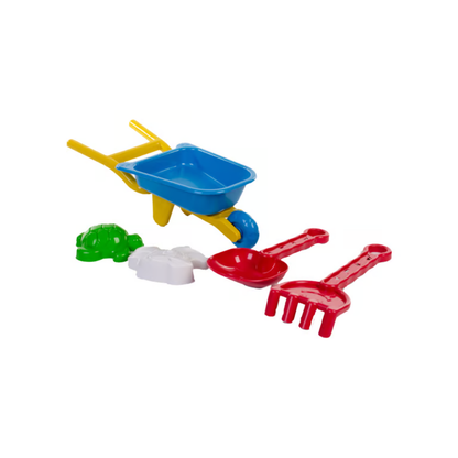 Carriola com pá e rastel baby + 2 formas