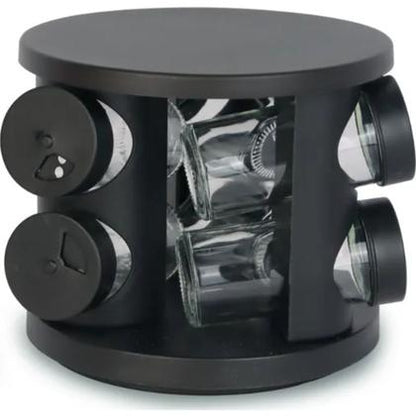 PORTA CONDIMENTOS PRETO C 6PCS