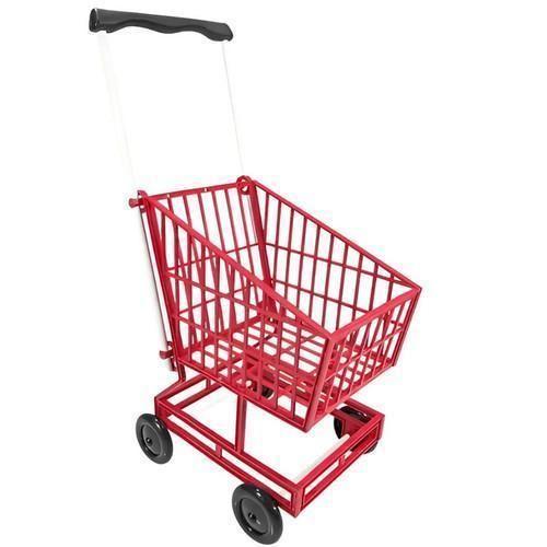 CARRINHO DE SUPERMERCADO - VERMELHO C/ PRETO