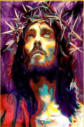 Quadro Decorativo Emoldurado 90x120  - jesus