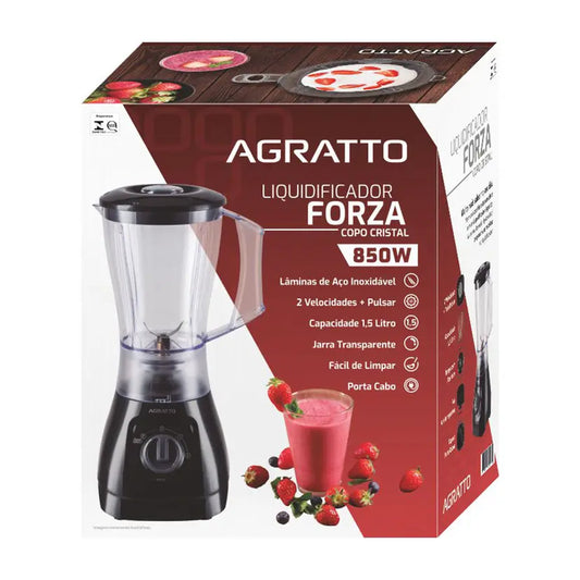 LIQUIDIFICADOR FORZA 1,5L 850W 127V AGRATTO