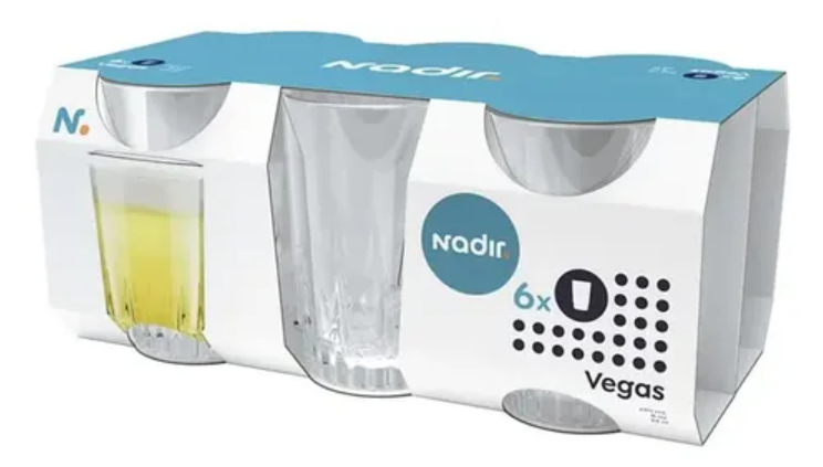 CONJ DE 6 COPOS VEGAS NADIR 240ML