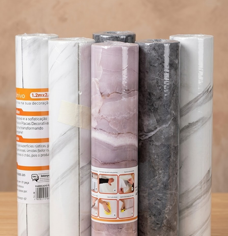 ROLO ADESIVO PARA DECORACAO PARA PAREDE PVC 1,2mX2.8m