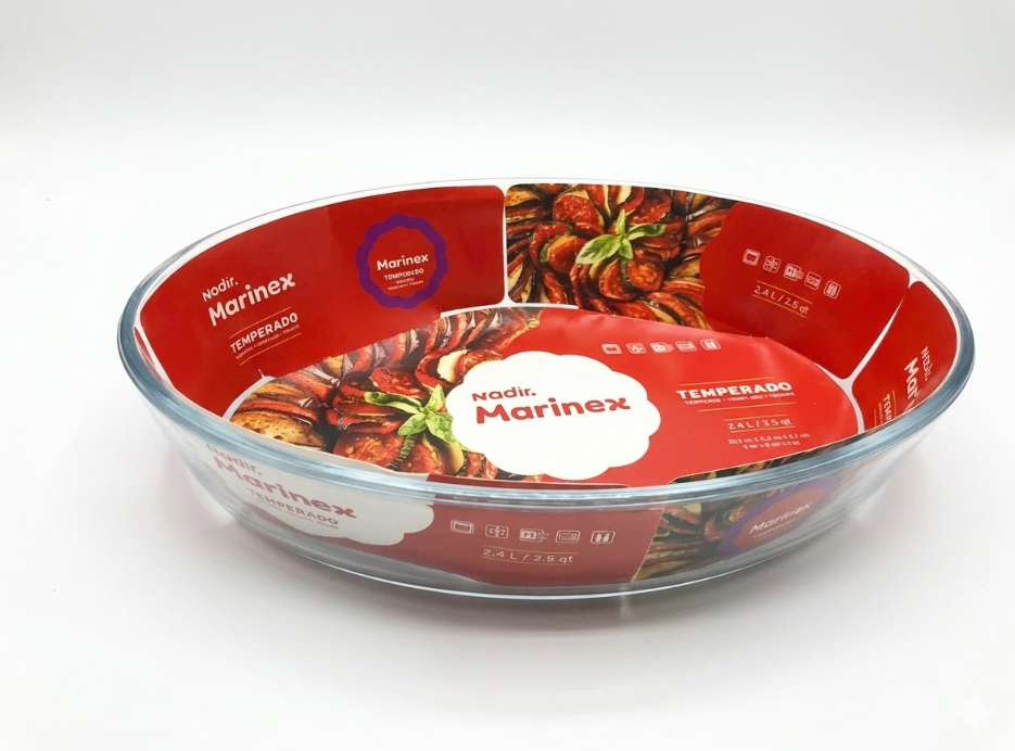 Assadeira Oval Nadir Marinex Temperado