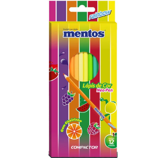 Lápis de Cor Neo Pen Mentos C/12 Cores COMPACTOR