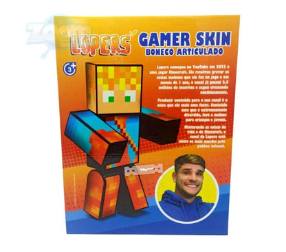 Boneco Lopers Youtuber Minecraft - 25Cm