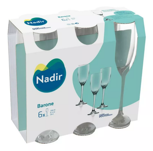 CONJUNTO TAÇA BARONE CHAMPANHE 190 ML