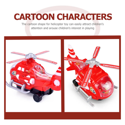 HELICOPTERO BOMBEIRO BATE E VOLTA