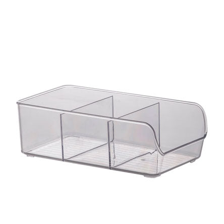 ORGANIZADOR DIAMOND C/ DIVISORIAS 28 X 14 X 9 CM CRISTAL