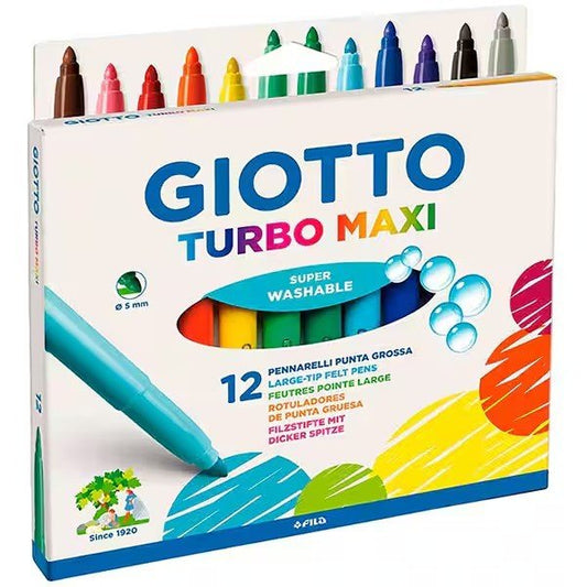 HIDROCOR GIOTTO TURBO COLOR ESTOJO 12 CORES