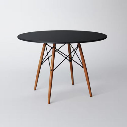 MESA REDONDA EAMES EIFFEL WOOD 80CM PRETA