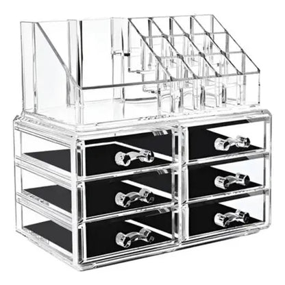 ORGANIZADOR DE MAQUIAGEM COM 6 GAVETAS